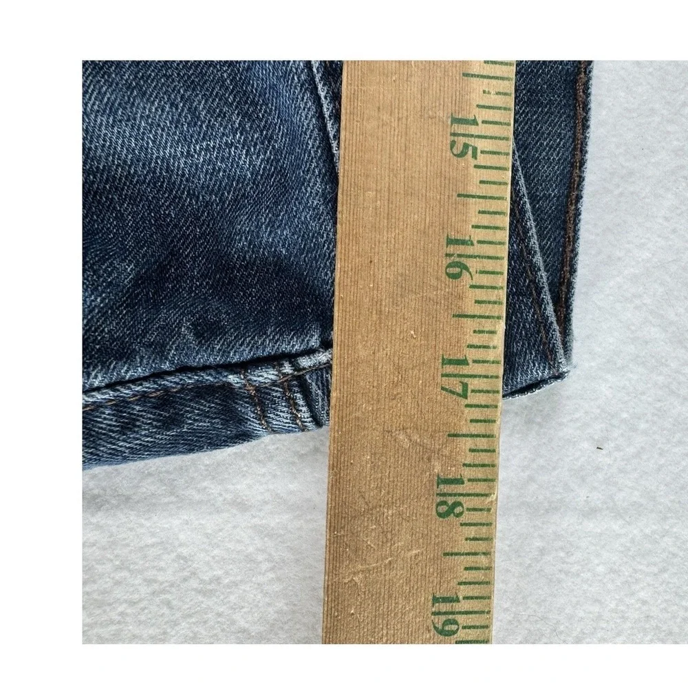 Levis 527 Slim Bootcut Jeans Mens 34x32 Medium Wash Blue Denim Pants